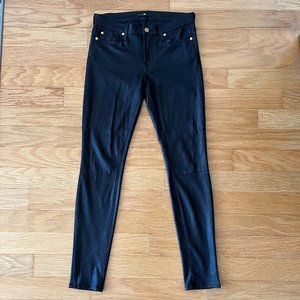 7 For All Mankind Crackled Faux Leather Pants
